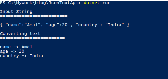 Deserializing json string to dictionary object using .NET Core 3.0 JSON API